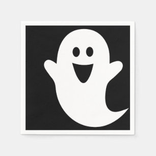 Designer Halloween, Ghost på Black Pappersservett
