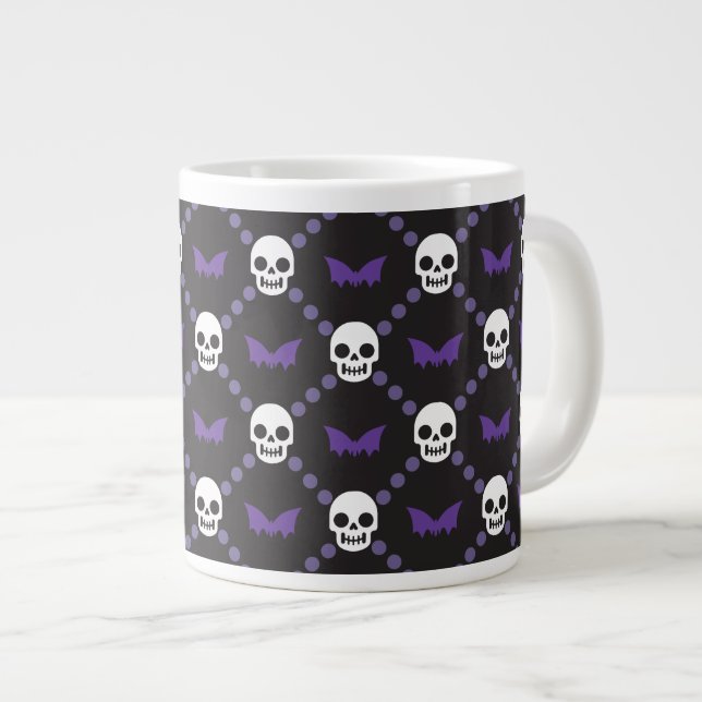 Designer Halloween! Spöklika Gucci Döskallar  Jumbo Mugg (Framsida höger)
