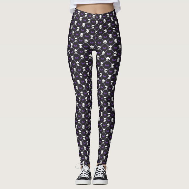Designer Halloween, The OG, Designer Döskallar! Leggings (Framsida)