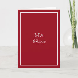 Designer Inspired Red Morsa Chérie Kort