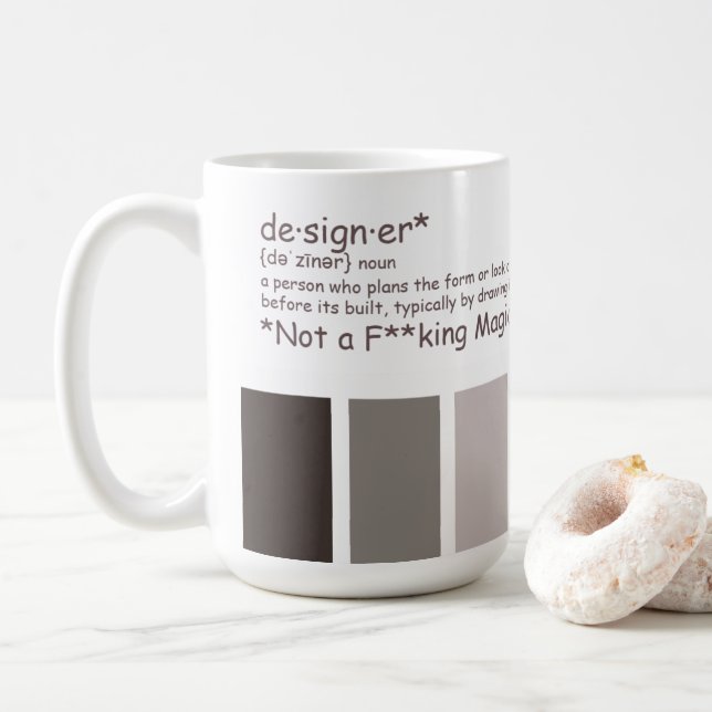 Designer. Inte Magician Kaffemugg (Med munk)