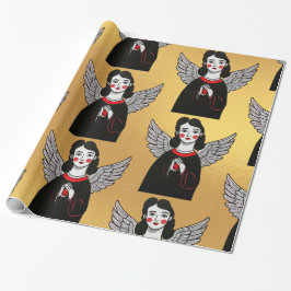Designer jul Angel Mönster Wrapping Papper Presentpapper