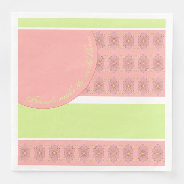 Designer Large Papper middagslöjor Pappersservett (Framsida)