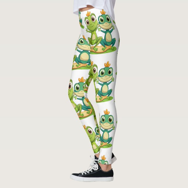 Designer-Leggings mit ausgefallenem Muster  Leggings (Vänster)