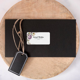 Designer Lila Ro Returetiketter Adressetikett