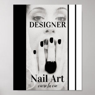 Designer Mode Nagelkonst Poster