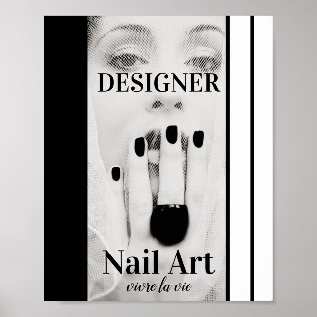 Designer Mode Nagelkonst Poster (Framsidan)