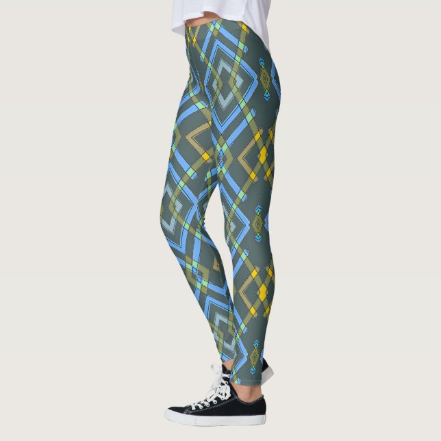 Designer Mode Sportkläder Leggings (Vänster)