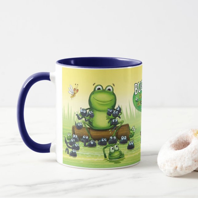 Designer Mug with frog characters design Mugg (Med munk)
