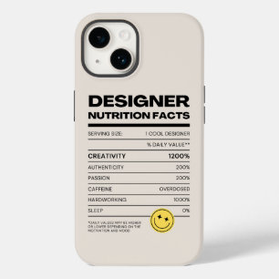 Designer Nutrition Facts Funny