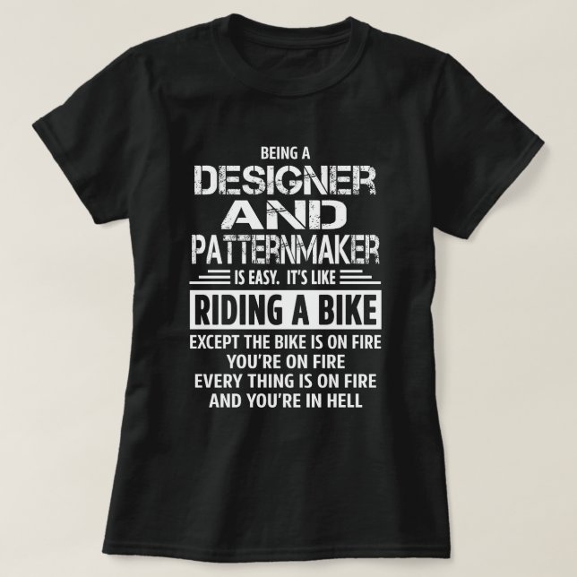 Designer och mönstertillverkare t shirt (Design framsida)