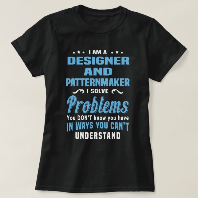 Designer och mönstertillverkare t shirt (Design framsida)