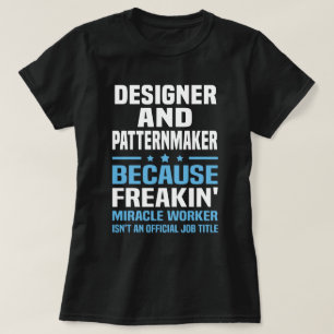 Designer och mönstertillverkare t shirt