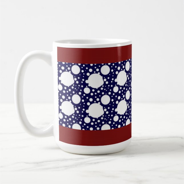 Designer Polka Dot Mugg (Vänster)