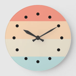 Designer Rand Mönster Köksvägg - lås Stor Klocka