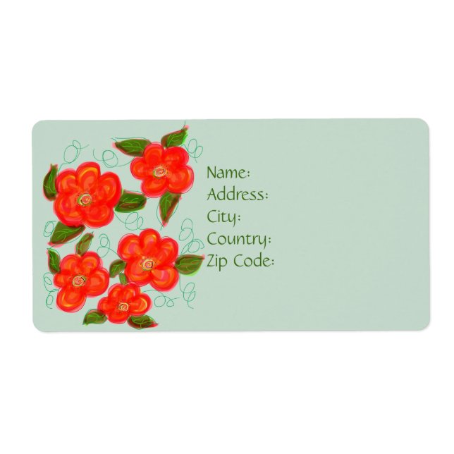 Designer-retur- eller leveransetikett fraktsedel (Framsidan)