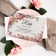 Designer Rosa Flower Bouquet OSA kort