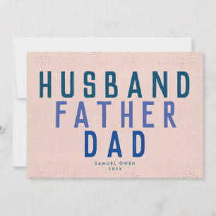 Designer Script Fars dag Blues Modern Photo Meddelande