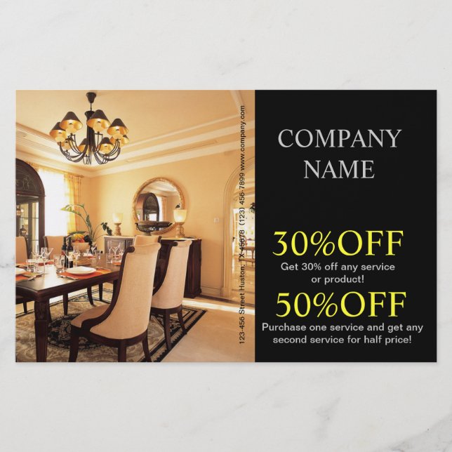 Designer-sfärerska för hemmagasinering Renovation  Flygblad (Framsidan)