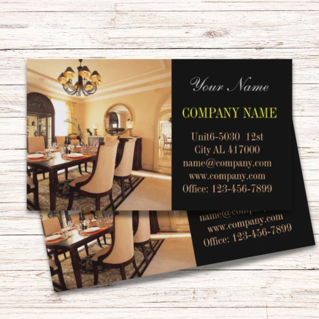 Designer-sfärerska för hemmagasinering Renovation  Visitkort (Home Stager Renovation interior designer realtor Business Card)