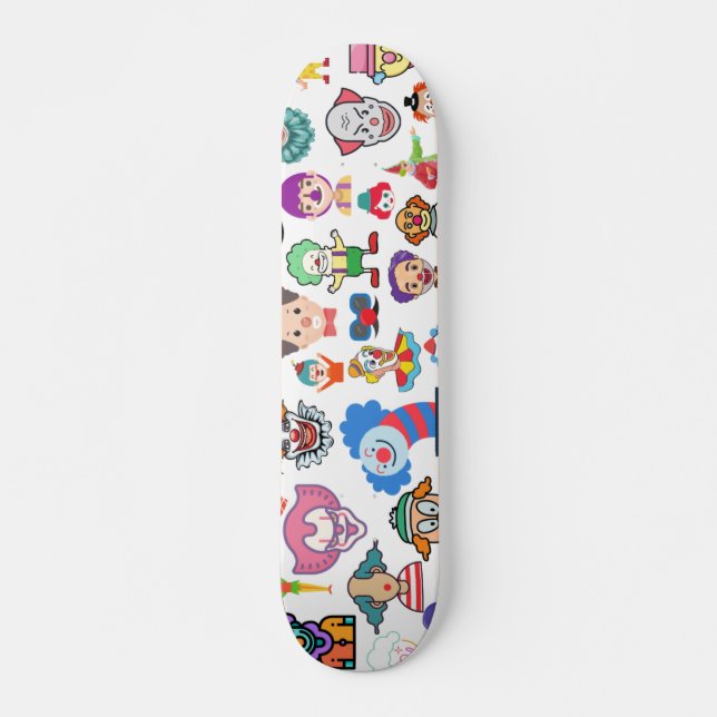 Designer Skateboard Deck Clowncore Weirdcore (Framsida)