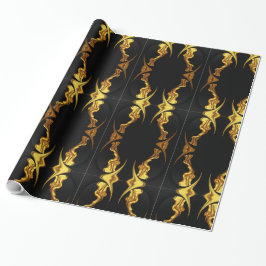 Designer Statement: Opulent Swirl Pattern Gold Foi Presentpapper