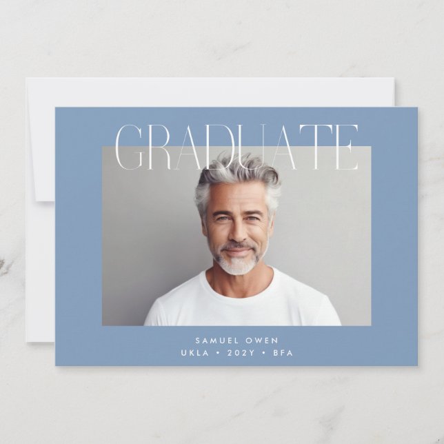 Designer Student Modern Two Photo Studenten Meddelande (Framsida)