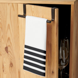 Designer, svart och vitt kökshandduk