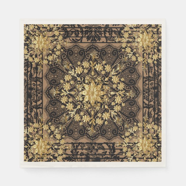 Designer Tea Party Napkins Pappersservett (Framsidan)