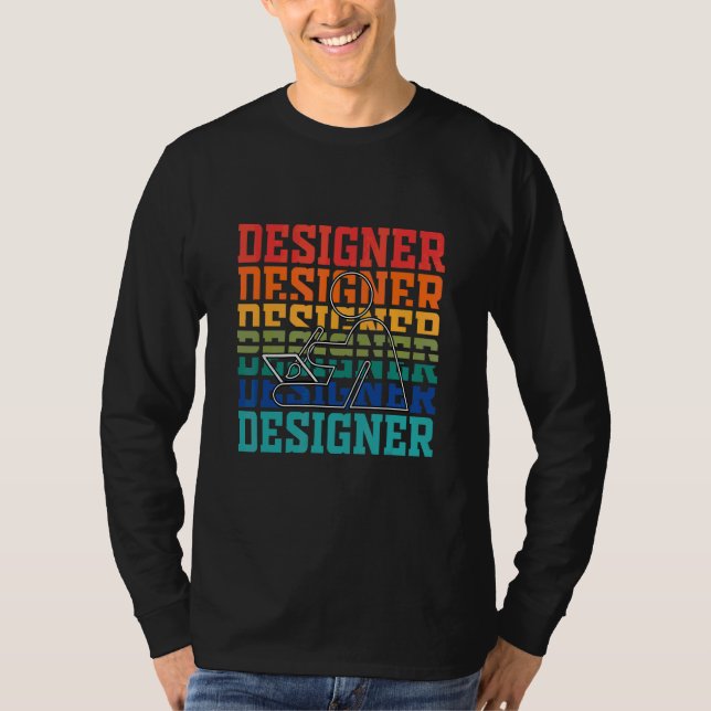 Designer  Vintage Webbdesigners T Shirt (Framsida)