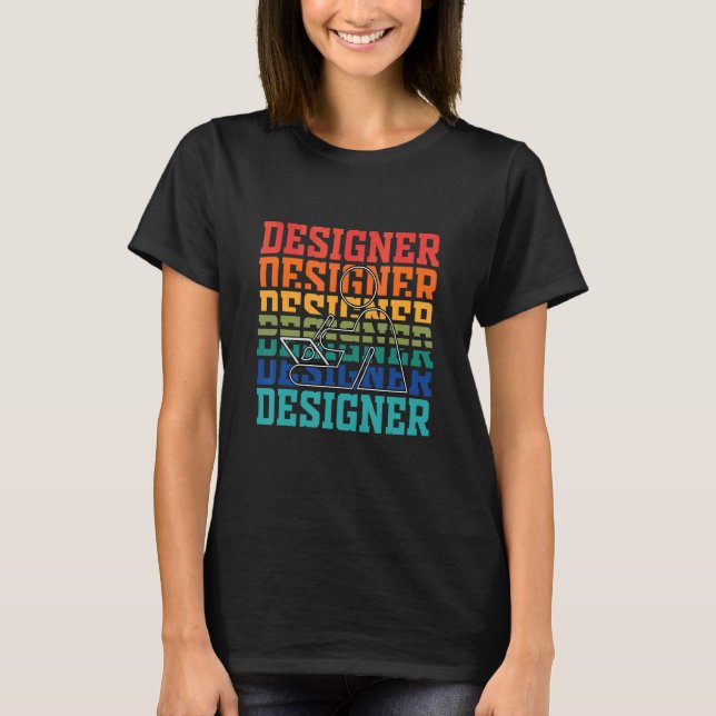 Designer  Vintage Webbdesigners T Shirt (Framsida)