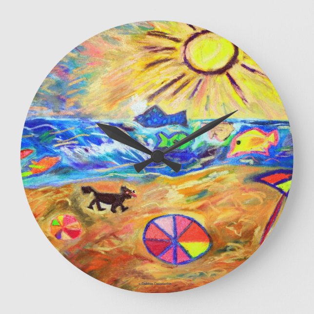 DESIGNER WALL CLOCK - OCEANVIEW - TOP GIFTS STOR KLOCKA (Framsida)