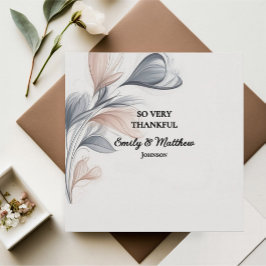 Designer Watercolor FloralTack-kort Tack Kort