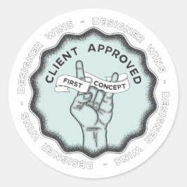 Designer Wins #1 Runt Klistermärke