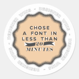 Designer Wins #2 Runt Klistermärke