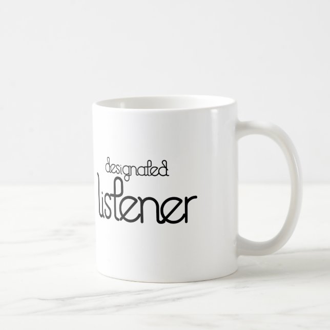 Designerad lyssnaremugg kaffemugg (Höger)