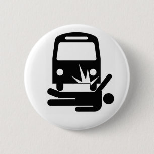 Designerad man under bussen knapp