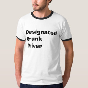 Designerad rattfyllerist t shirt