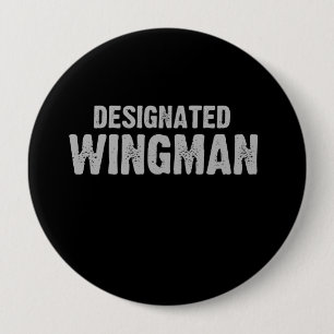 DESIGNERAD WINGMANT-tröja Knapp