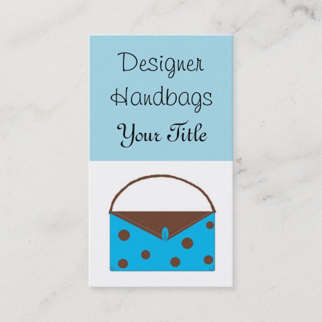 Designerhandväskor Visitkort (Framsida)