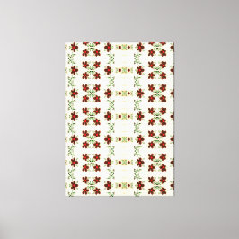 Designerväggkonst med röda dekorfärger canvastryck