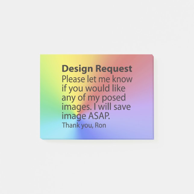 Designförfrågan Post-it Block (Framsida)