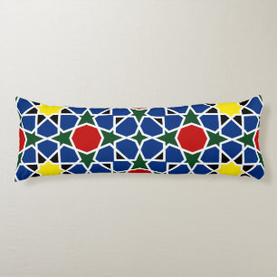 Designpanel för marockansk mosaik, Geometric Mönst Kroppskudde