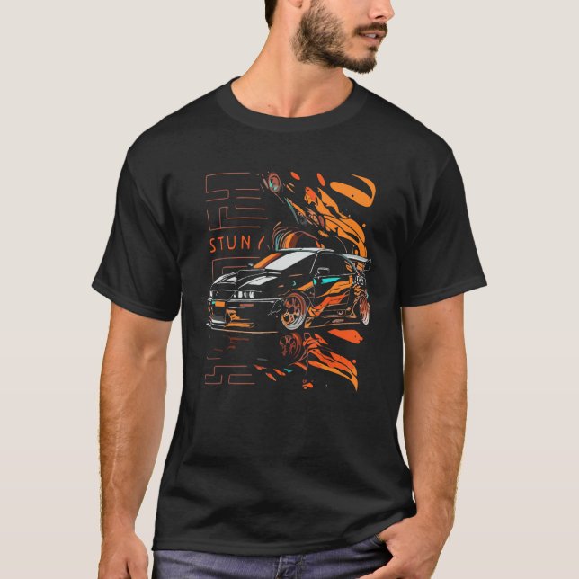 Designs and tuning sayings for Japanese car fans T Shirt (Framsida)