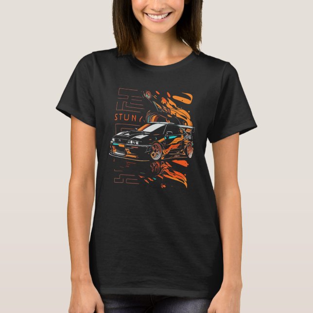 Designs and tuning sayings for Japanese car fans T Shirt (Framsida)