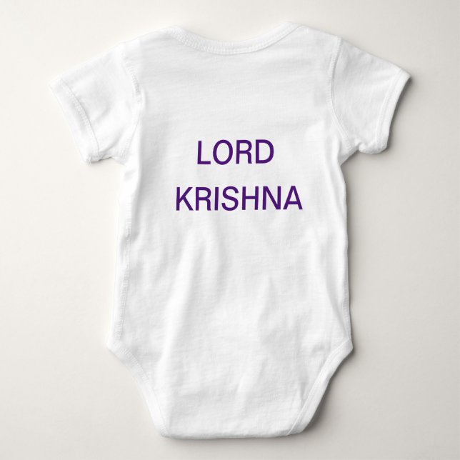 Desin is lord krishna t shirt (Baksida)