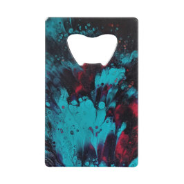 Desingn abstract. kreditkort flasköppnare