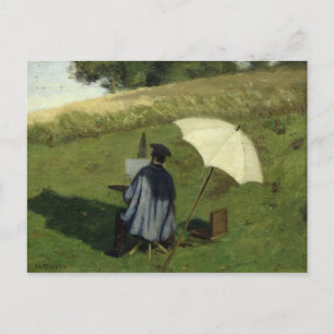 Desire Dubois Painting in the Open Luft, c.1852 Vykort