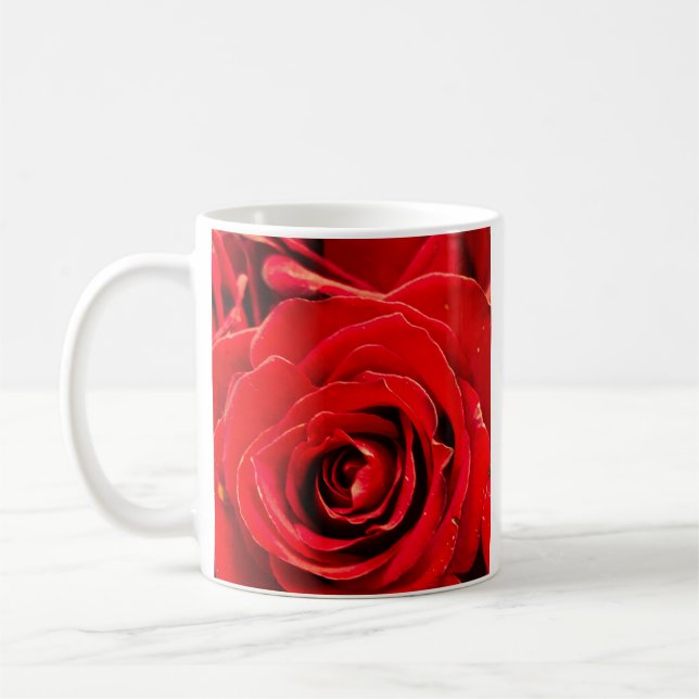 Desire Red Roses 11oz Classic Mug Kaffemugg (Vänster)