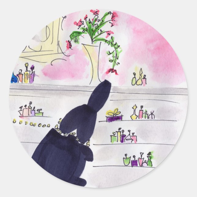 Desiree01 Runt Klistermärke (Framsida)